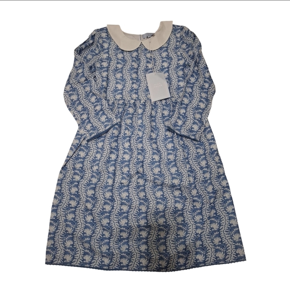 Hill House Tony Lottie Blue Floral Girls Dress
